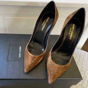 YSL Suede Zoe 105 Pumps